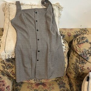 Cider Black and White Sheath Midi Dress